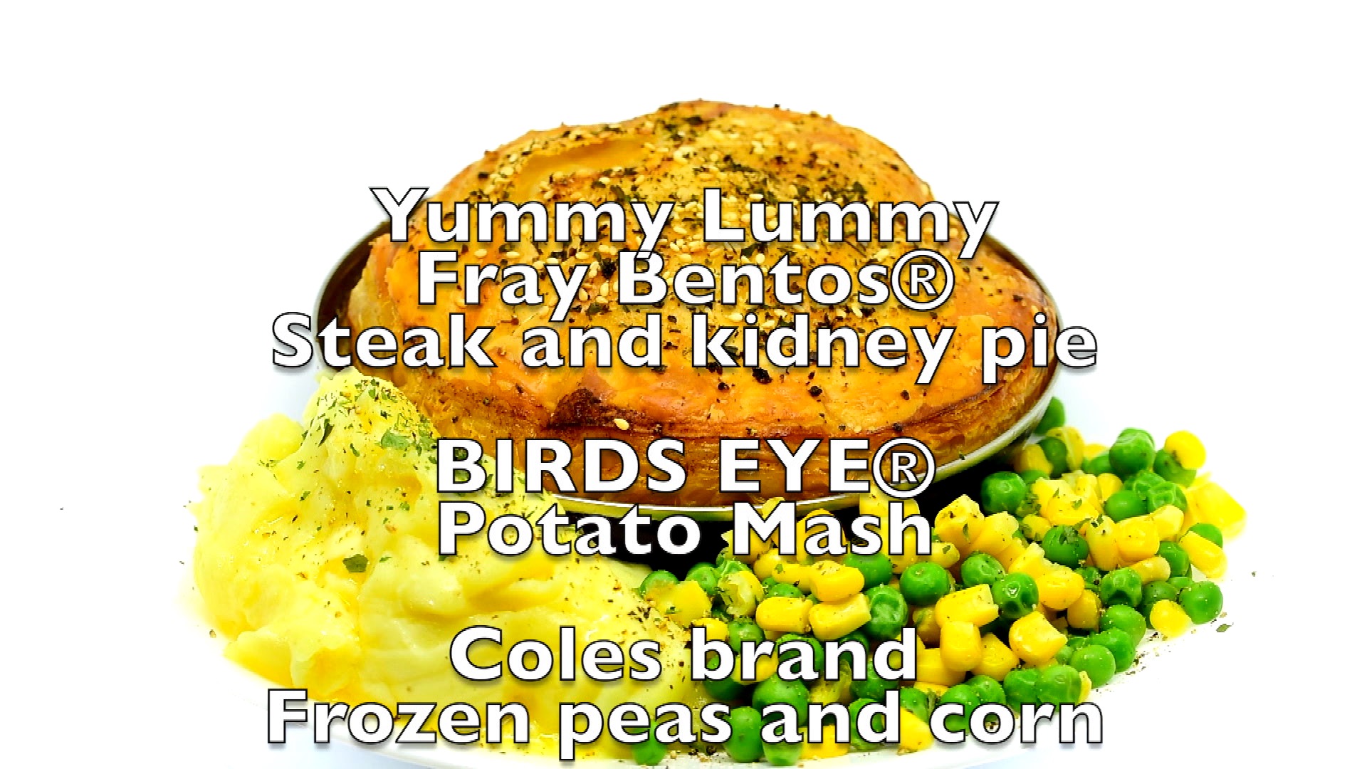 Fray Bentos Steak and Kidney Pie with mashed potatoes - Yummy Lummy