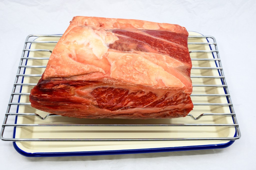Standing rib roast dry brined