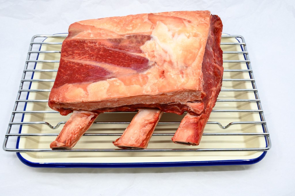 Standing rib roast dry brined