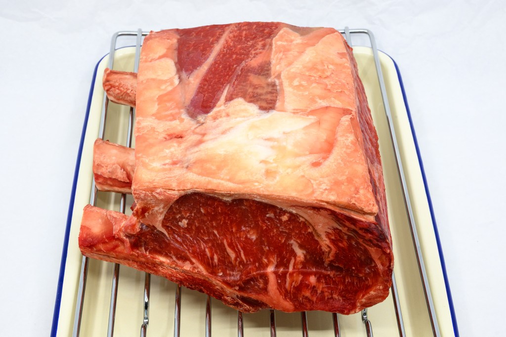 Standing rib roast dry brined