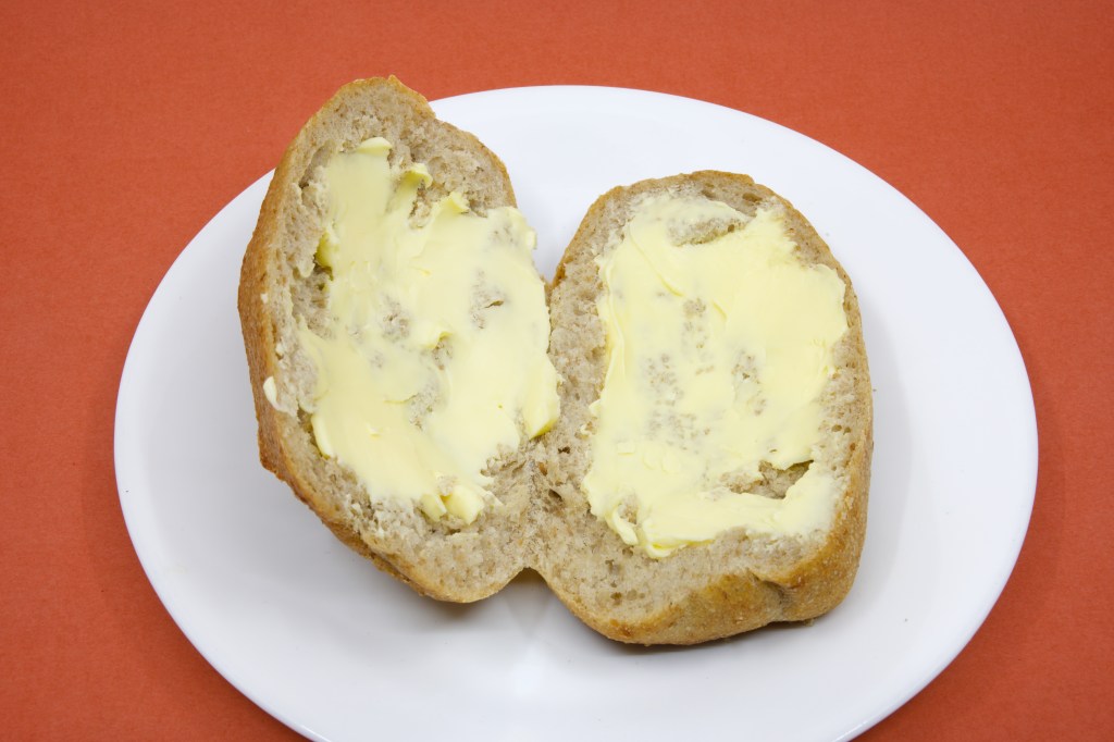Rye sourdough with cultured butter