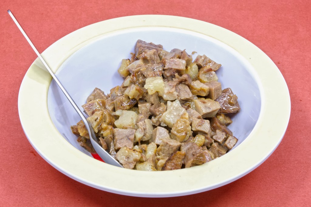 Leftover slow-cooked bolar roast