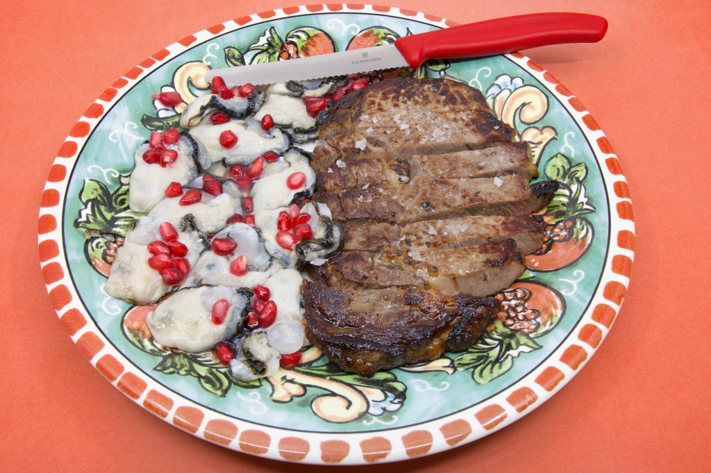 Oysters from Cappo's Fish Market — Adelaide Central Market and scotch fillet steak