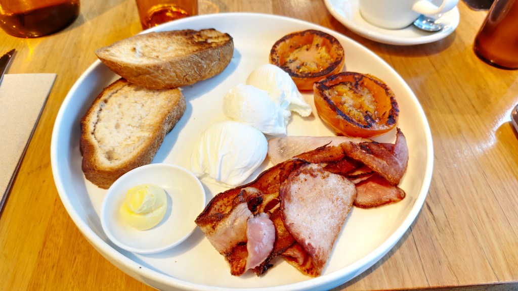 Bacon and eggs from Space Kitchen
